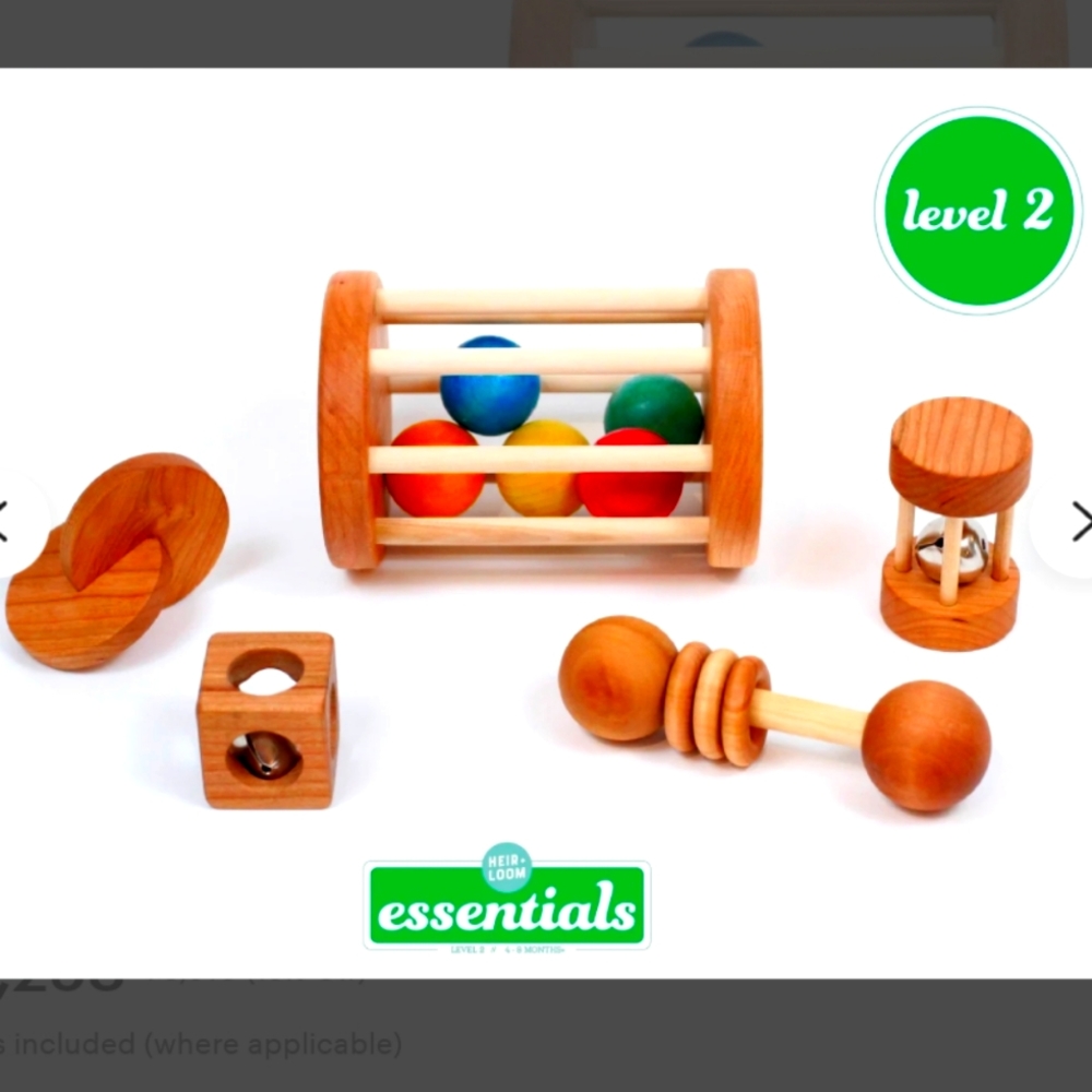 Montessori Baby Learning 5 Piece Set- NEW
